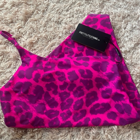 Princess Polly fuschia and purple cheetah one piece swim - Picture 8 of 8